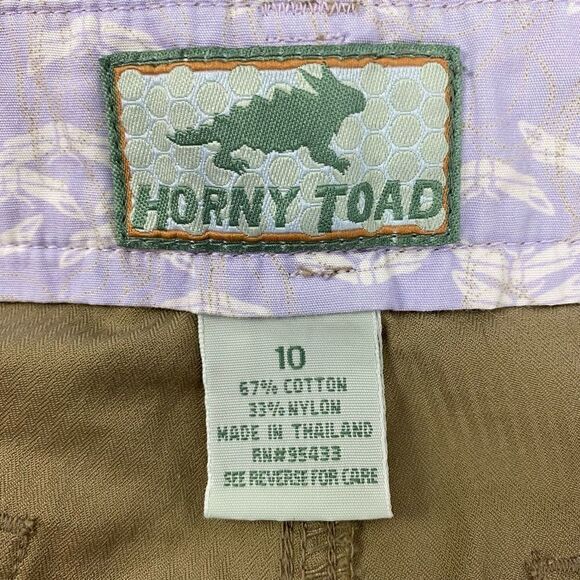 Vintage Horny Toad Women's Khaki Shorts size 10 - Picture 4 of 4